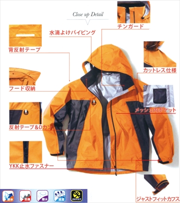 送料無料】アイトス 全天候型 レインジャケット AZ-56301 レインウェア