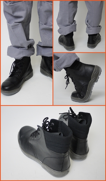 ノサックス 安全中編上靴 KF1066 安全靴 黒 男女兼用 作業靴 JIS規格 